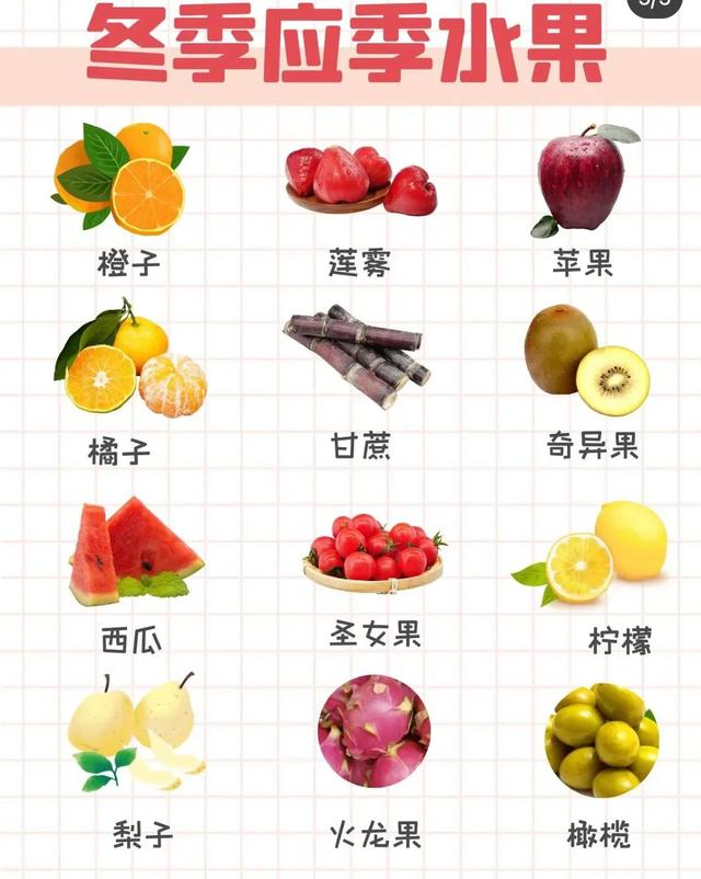 冬季应季水果有哪些(冬季应季水果有哪些种类啊)