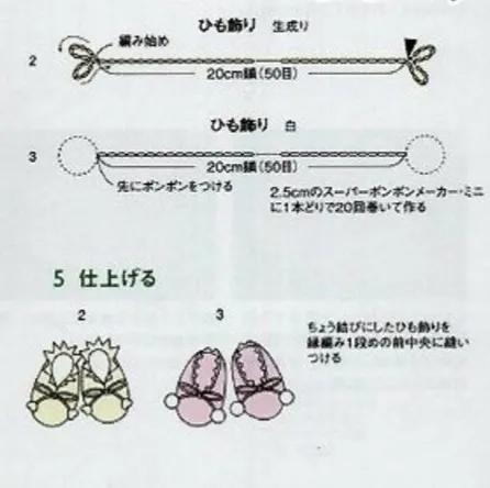 钩针可爱的婴儿帽，婴儿鞋，手工编织花样