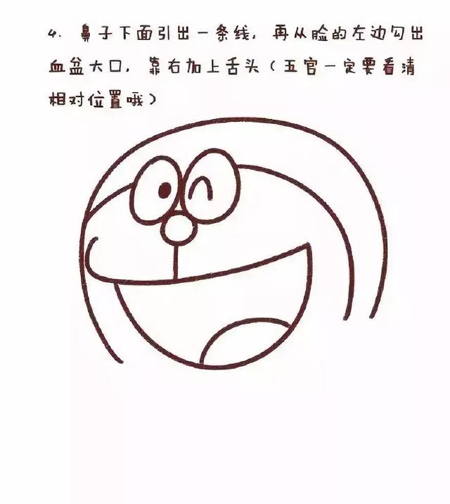 叮当猫简笔画