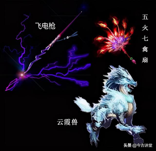 三头八臂“蓝面獠牙、赤发狰狞”，是三头六臂的升级版，威力暴增