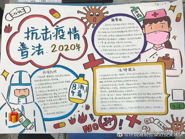 小学生防疫手抄报图片大全