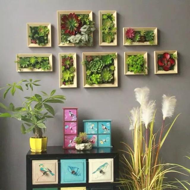 仿真绿植装饰效果图（绿植设计与3d创意效果图）(18)