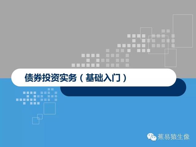 个人投资债券入门「债券投资技巧」