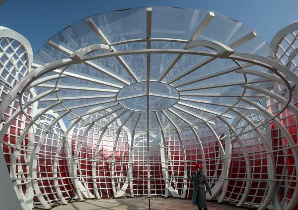 崇明花博会福建展园主体工程完工