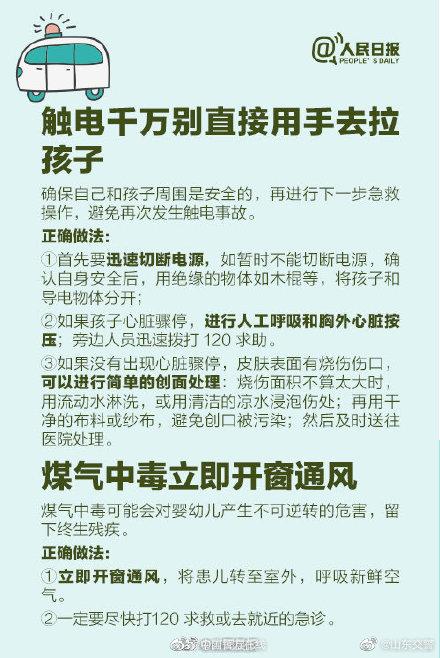爸妈必备！这12种实用儿童急救方法要知道