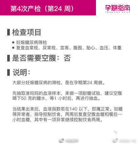 超级详细的孕期检查时间表(最全孕期检查时间表)