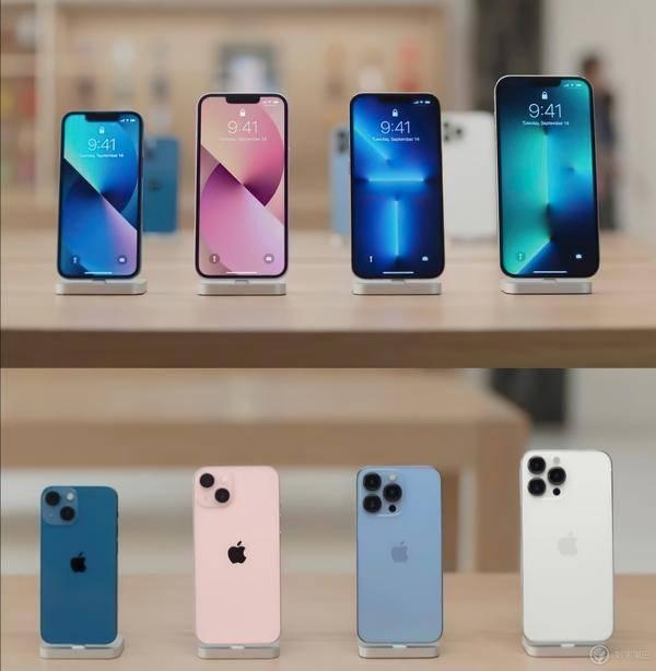 苹果13有什么颜色iphone13远峰蓝色和金色对比