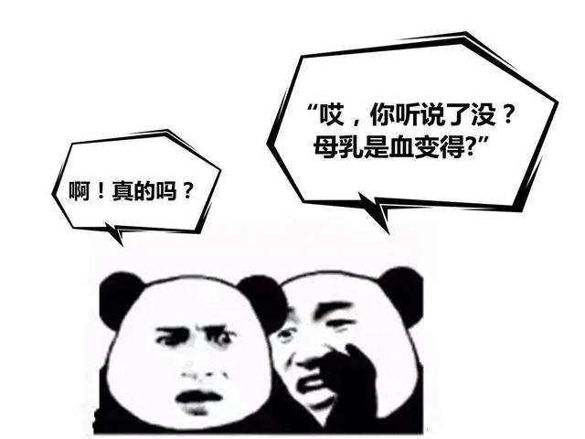 据传，母乳是血变得？