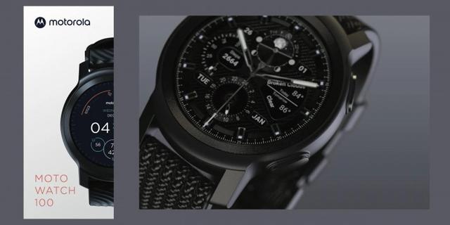 摩托罗拉即将发布Moto  Watch  100智能手表