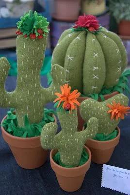 布艺仙人掌做法(不织布仙人掌盆栽教程)