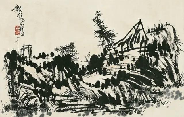 这幅精美的山水画共70幅插图