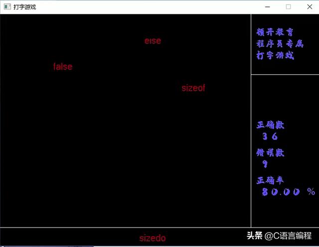 C语言项目实战：《打字母游戏》零基础项目！183 行源代码示例