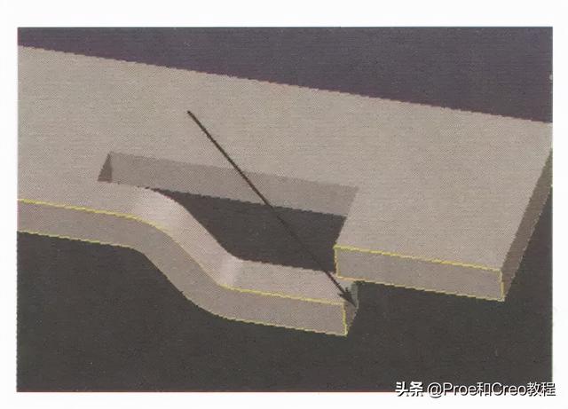 preo工程图中显示展平