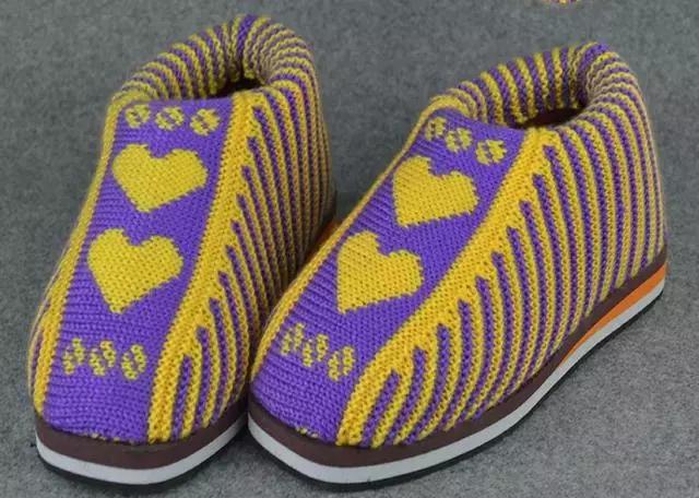 毛线棉鞋编织方法,最新版毛线棉鞋编织教程