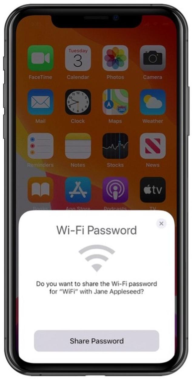 苹果手机怎么知道wifi密码给另一个手机