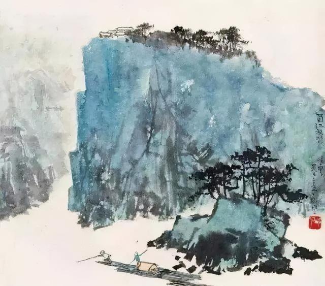 秦凌云写意山水画古色古香，充满活力插图