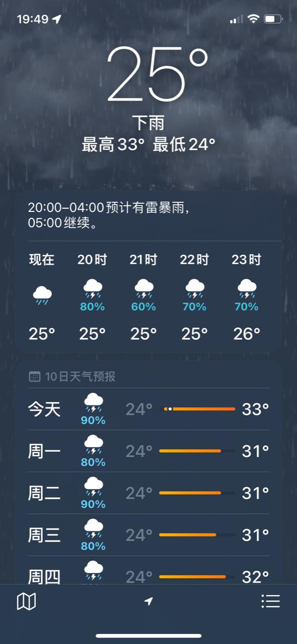 今天会下雨吗 Ios 15的天气app会提醒 降雨通知 酷生活网