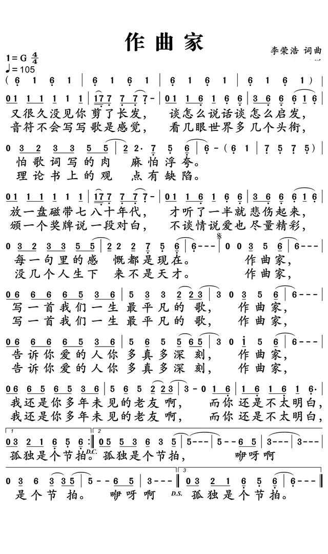 代表作品1李白,2年少有为,3丑八怪,4模特,5老街,6喜剧之王,7作曲家,8