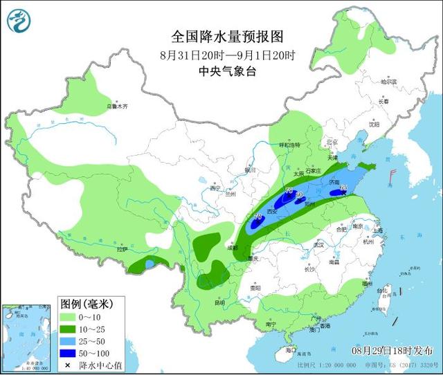 山東省天氣預報21年8月29日至9月1日連續四天有中雨局部暴雨 Kks資訊網