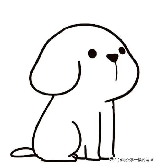 怎么画小狗