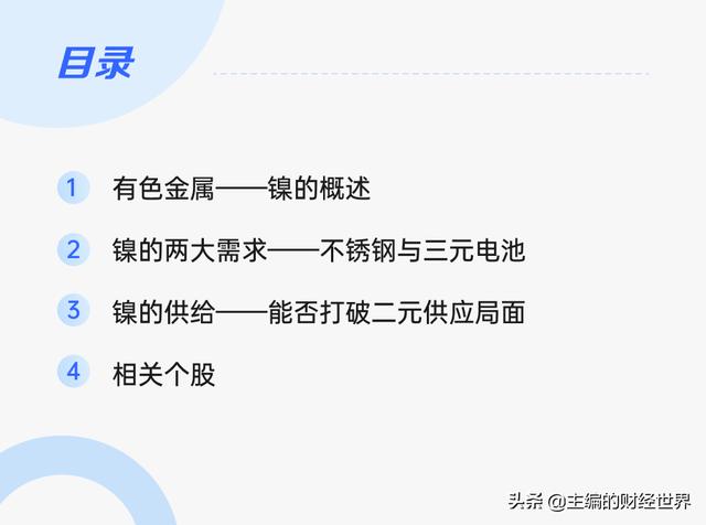 被马斯克盯上的“妖镍”，何时恢复供需平衡？