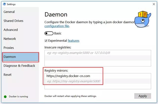 win10下使用docker部署nginx，mysql