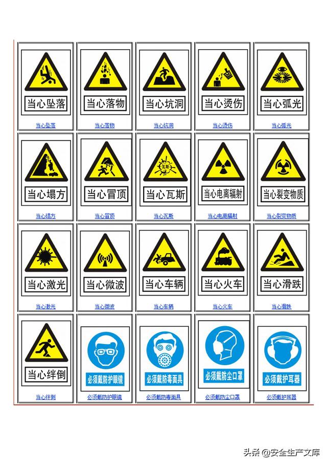 安全警示标志