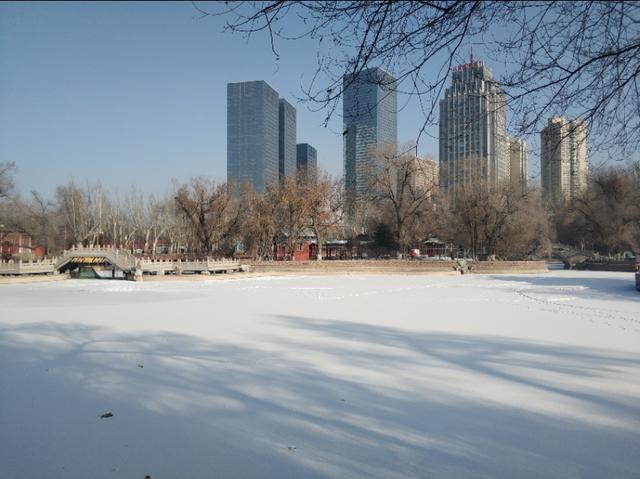 3,西大橋西側(紅山游泳館南側)小遊園的雪4,西大橋攬秀園的雪5,紅山