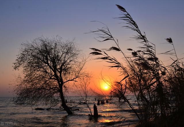 天连秋水碧，霞借夕阳红。那些唯美的日落余晖画面