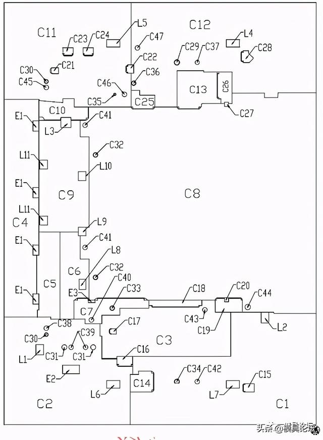 打印机底壳热流道注塑模设计+3d