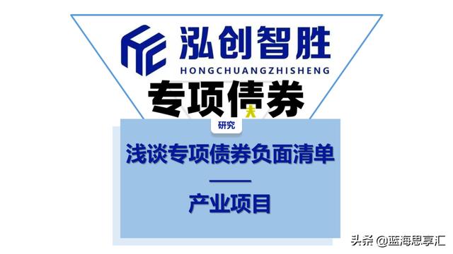 产业投资负面清单「什么叫政府专项债券项目」