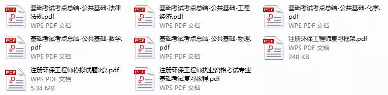 八大员考试备考环保工程师不容错过的资料