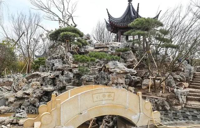 福建江苏展园主体工程完工