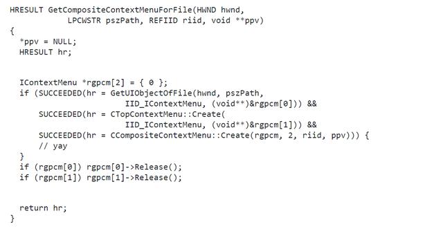 IContextMenu第十一部分：组合扩展的实现