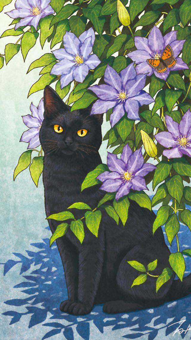 插画可爱简单的猫咪,一组可爱治愈系猫咪插画