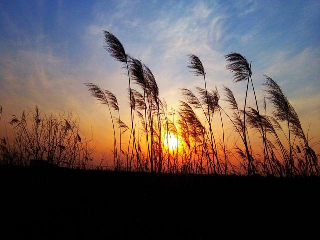 夕阳西下的唯美句子，日落朋友圈心情短语