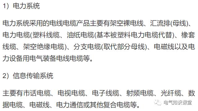 主电缆规格型号一览表,主电缆线规格型号