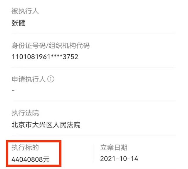 张若昀父亲被执行4400万，欠款共2.9亿，曾冒充儿子签合同被起诉 第1张