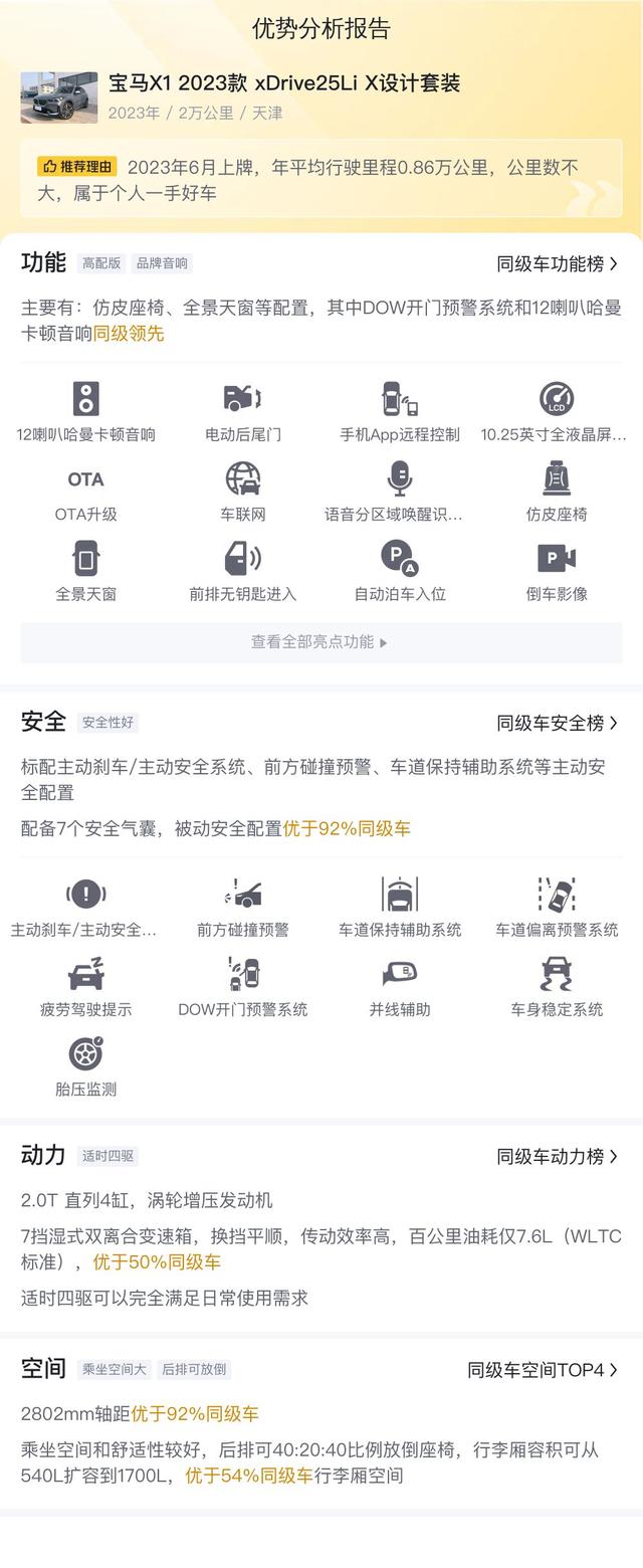 准新寶馬X1，2.0T+四驅，2萬公里，18萬多開回家！ - 