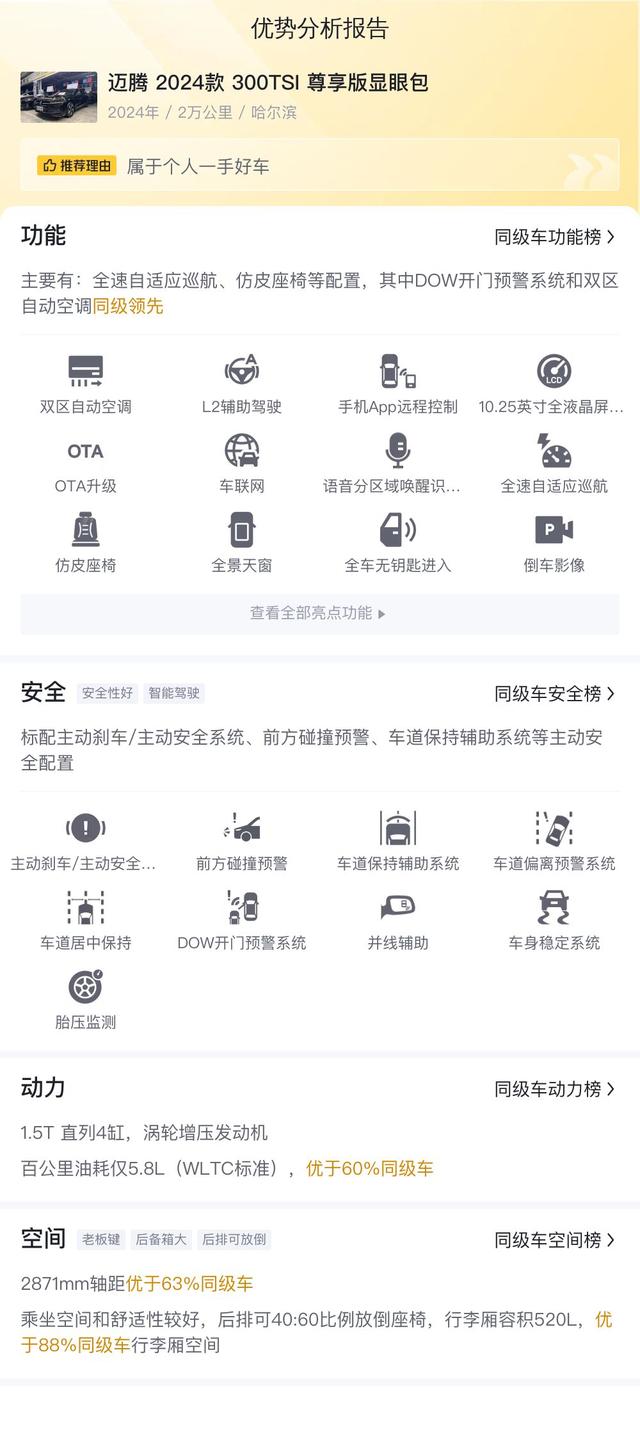 15萬內拿下准新一手邁騰，宜商宜家高性價比之選 - 