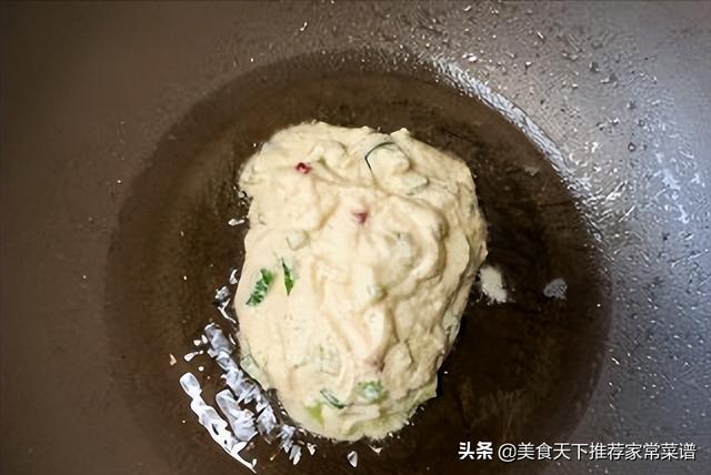 小米椒香葱豆渣煎饼独家，豆渣葱饼做法大全