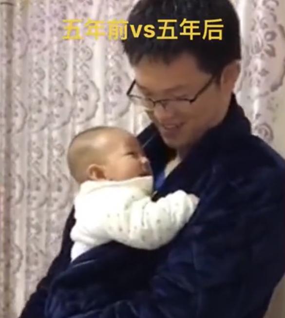安徽一妈妈拍下爸爸带娃五年对比，出生时爱不释手，现在气到崩溃