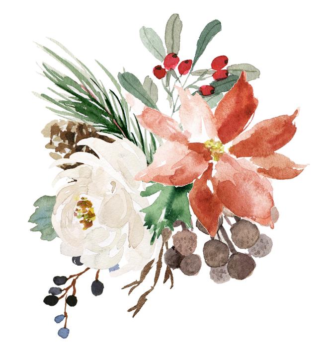 花卉图案手绘简单（漂亮的花卉手绘图案）(30)