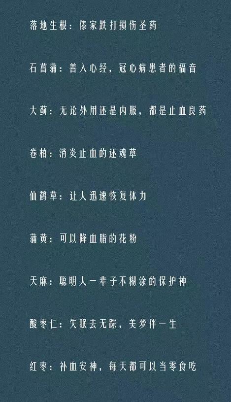 老中医推荐：77种中药药性一览表，非常实用，建议收藏