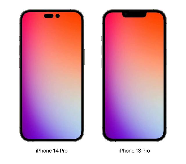 IPhone 14 Pro对此13Pro更好看，你觉得呢？