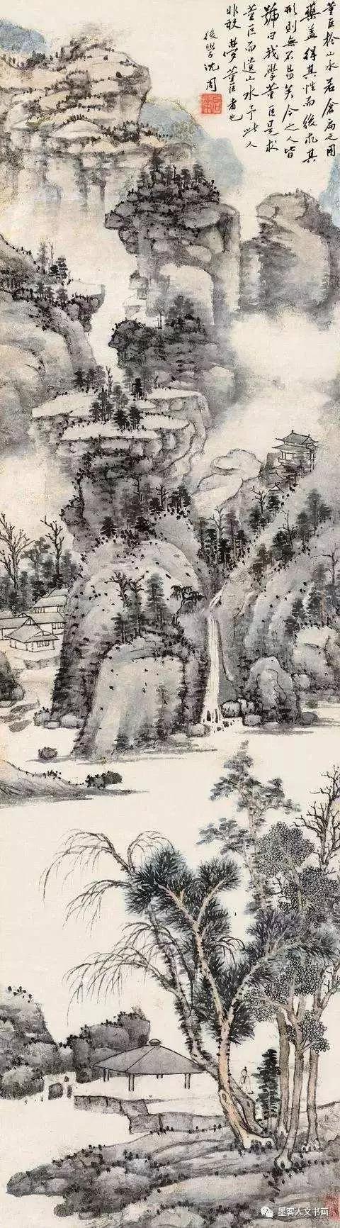 明代书画家沈周山水画选集（长卷）赏析插图