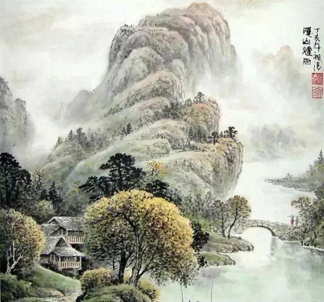 国色山水画插图