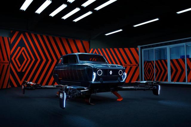 雷诺 AIR4 复古概念飞行汽车亮相：纯电驱动，能飞 700 米高