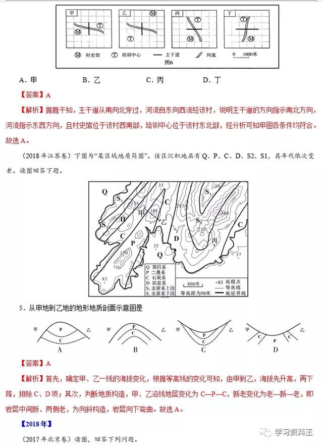 十年 12 21 高考地理真题分项汇编 国家通用 快速打印 光阳高考网