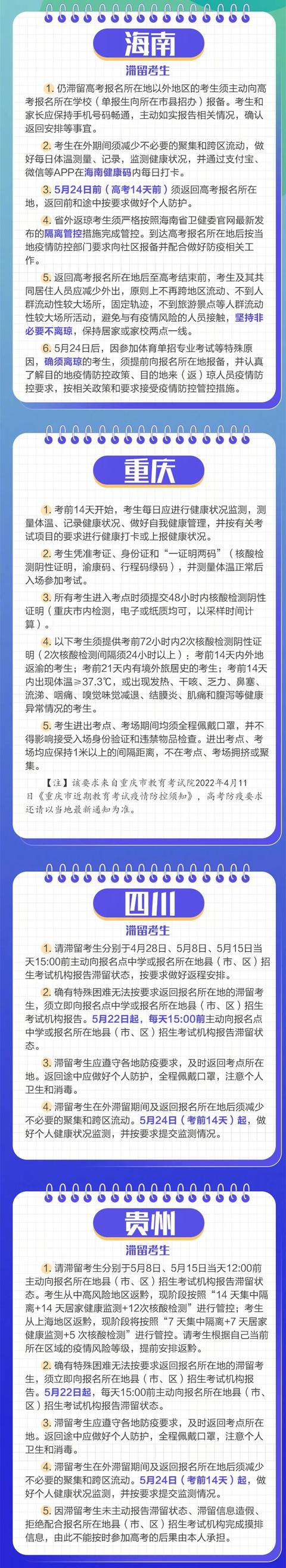 @所有考生 各地最新高考防疫政策汇总来了